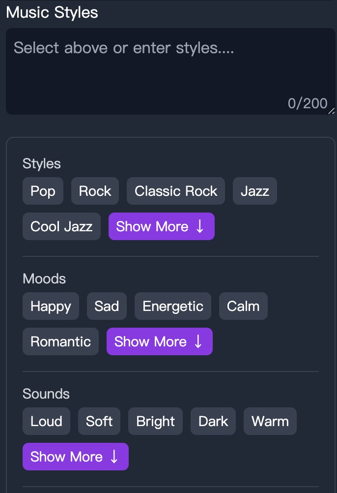 Select Your Style