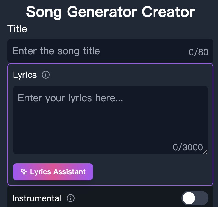 Write Your Lyrics